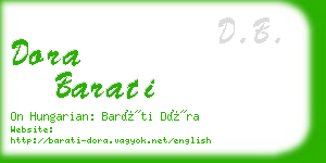 dora barati business card